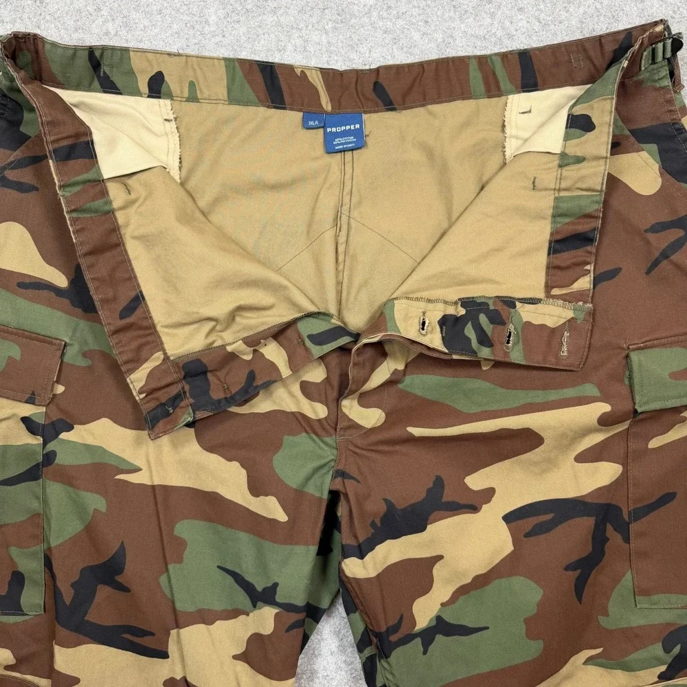 Propper BDU Tactical Cargo Pants Mens 3XL Long Woodland Camo Twill EUC
